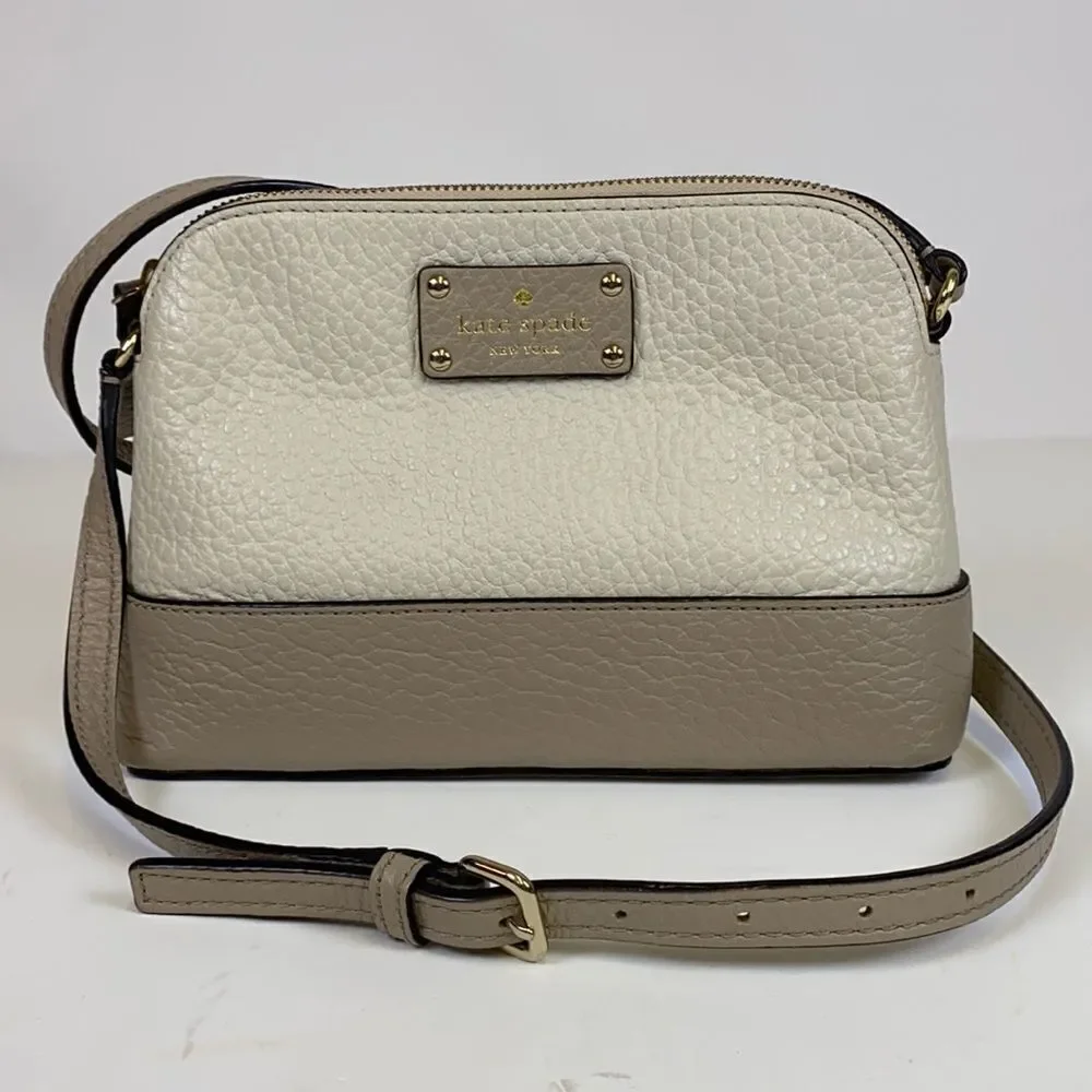 Kate Spade New York Hanna‎ Crossbody Shoulder Bag Peb Cream A27